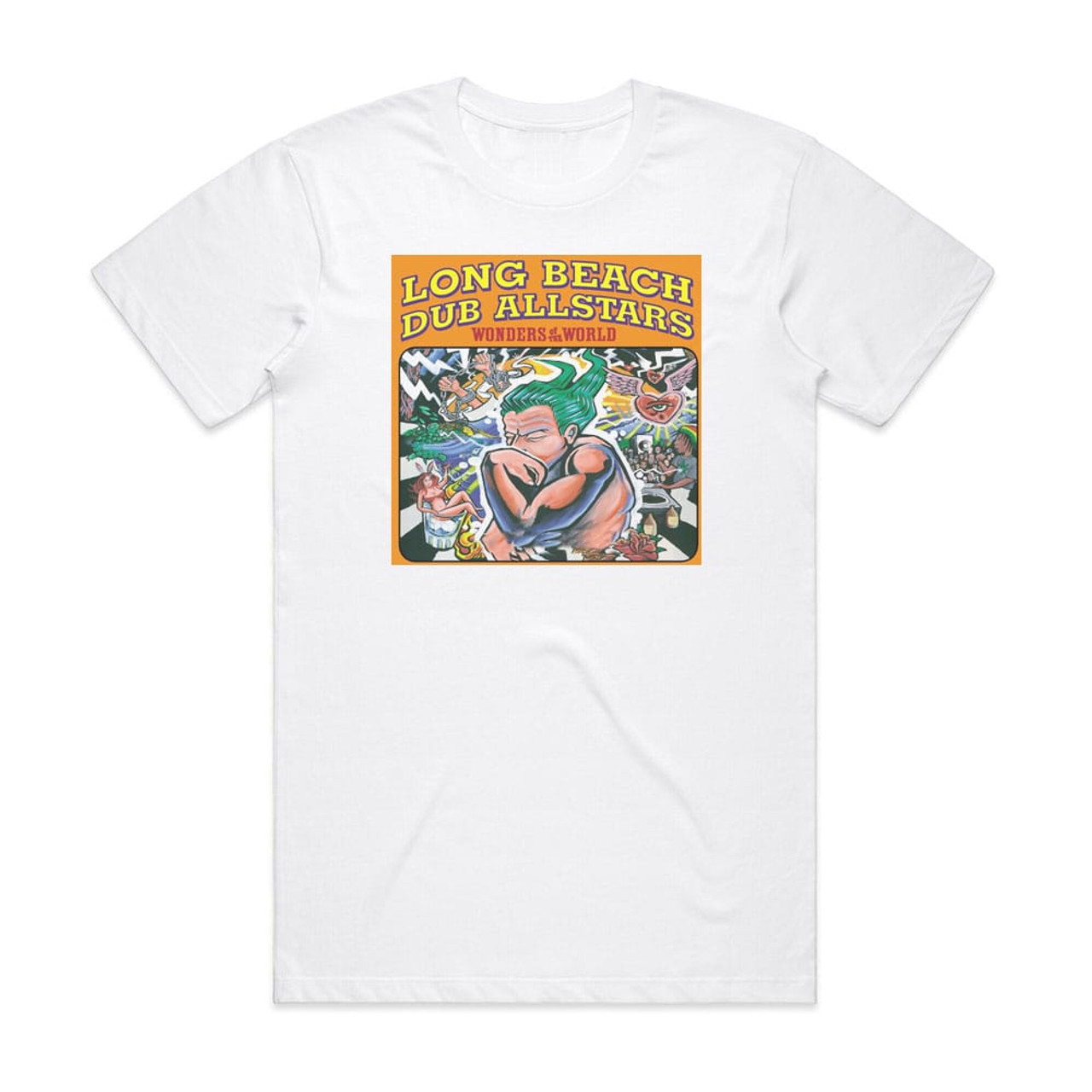 Long Beach Dub Allstars Wonders Of The World Album Cover T-Shirt White