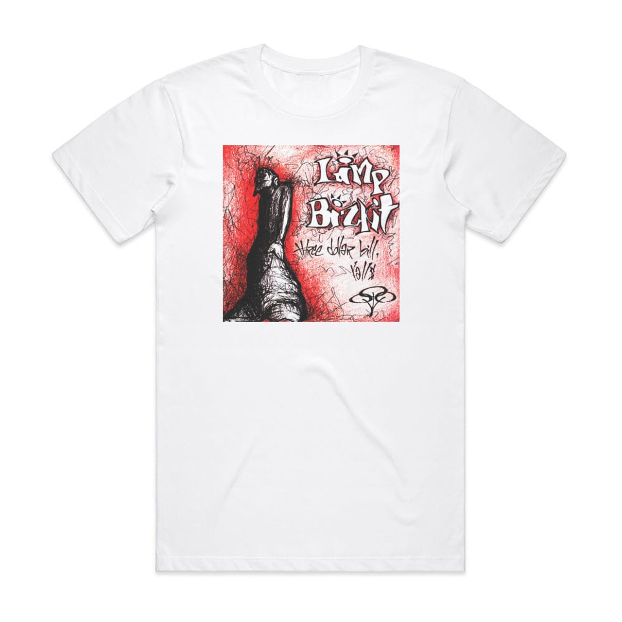 Limp Bizkit Three Dollar Bill Yall Album Cover T-Shirt White