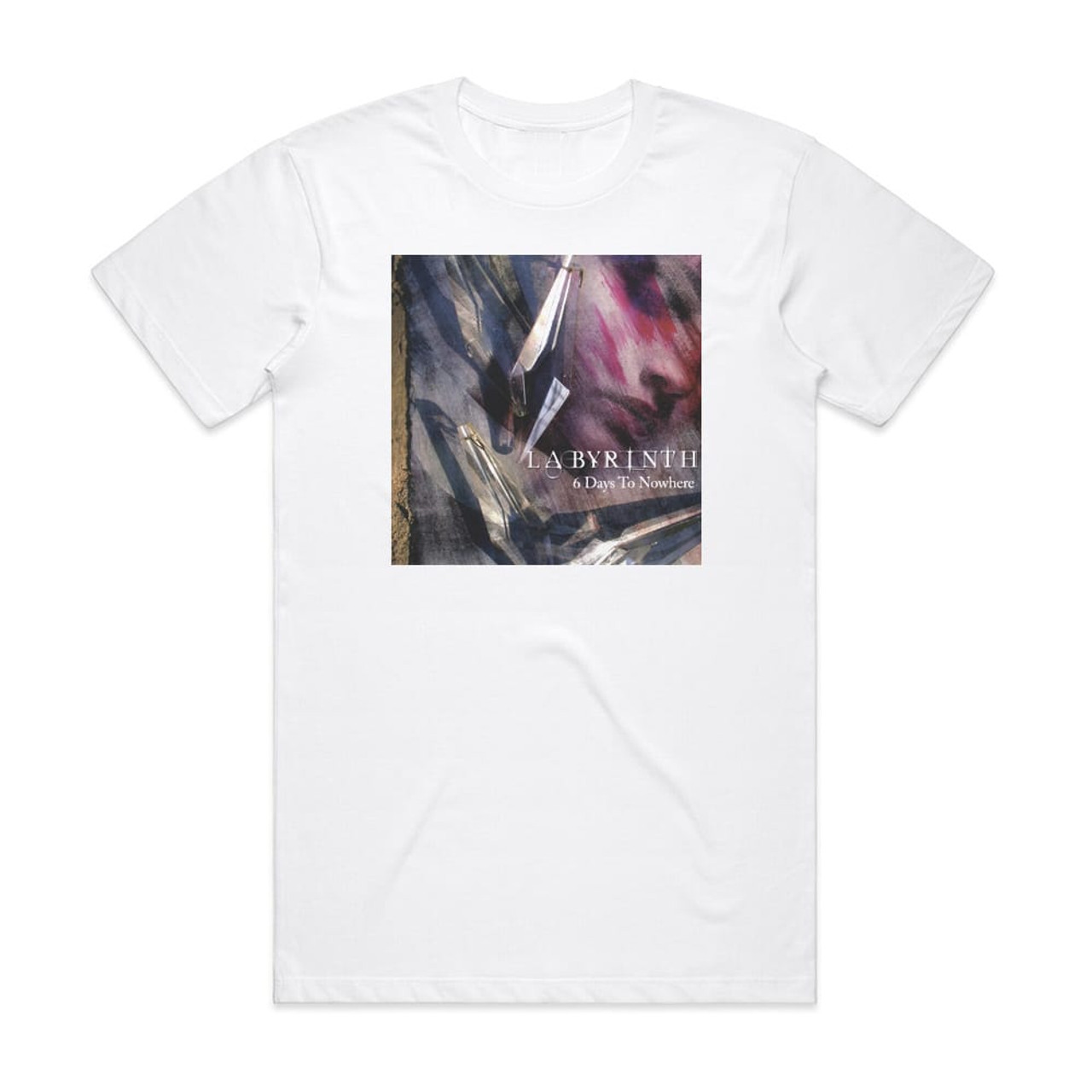 Labyrinth 6 Days To Nowhere Album Cover T-Shirt White