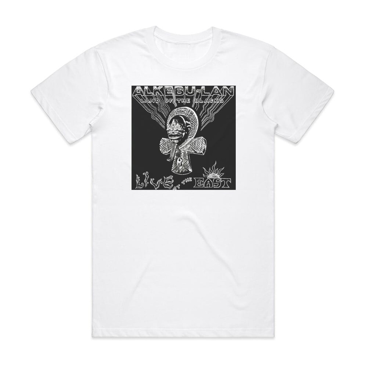 Mtume Umoja Ensemble Alkebu Lan Land Of The Blacks Album Cover T-Shirt White