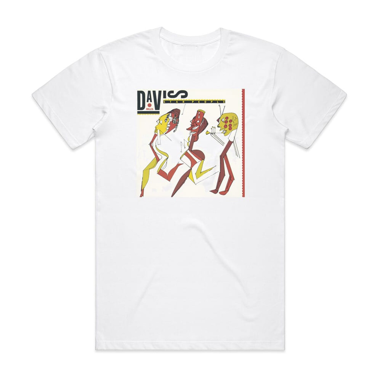 Miles Davis Star People 1 Album Cover T-Shirt White