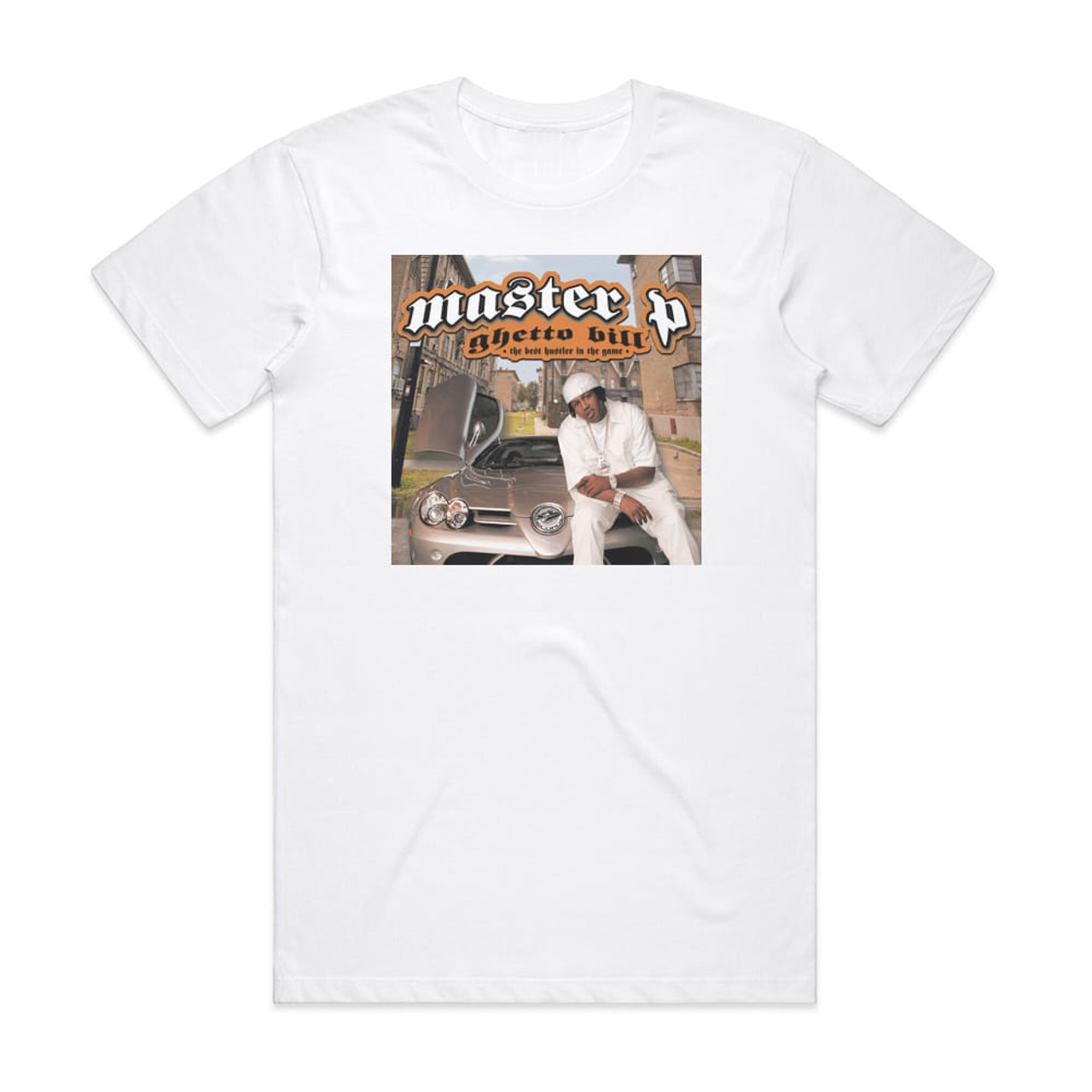 Master P Ghetto Bill Album Cover T-Shirt White