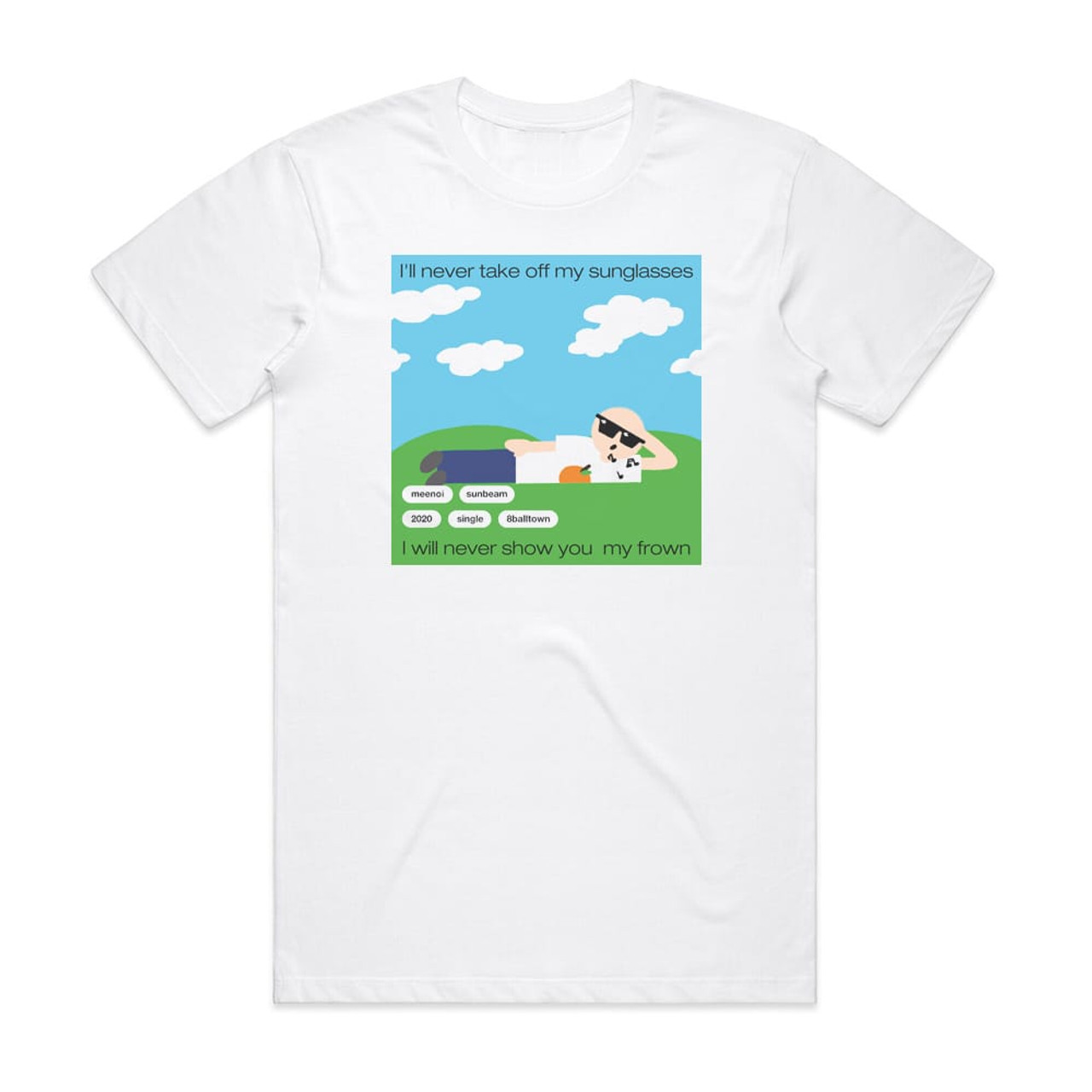 meenoi Sunbeam Album Cover T-Shirt White