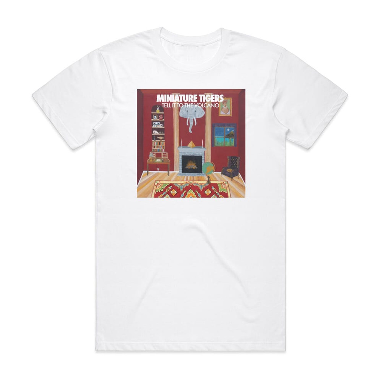 Miniature Tigers Tell It To The Volcano Album Cover T-Shirt White