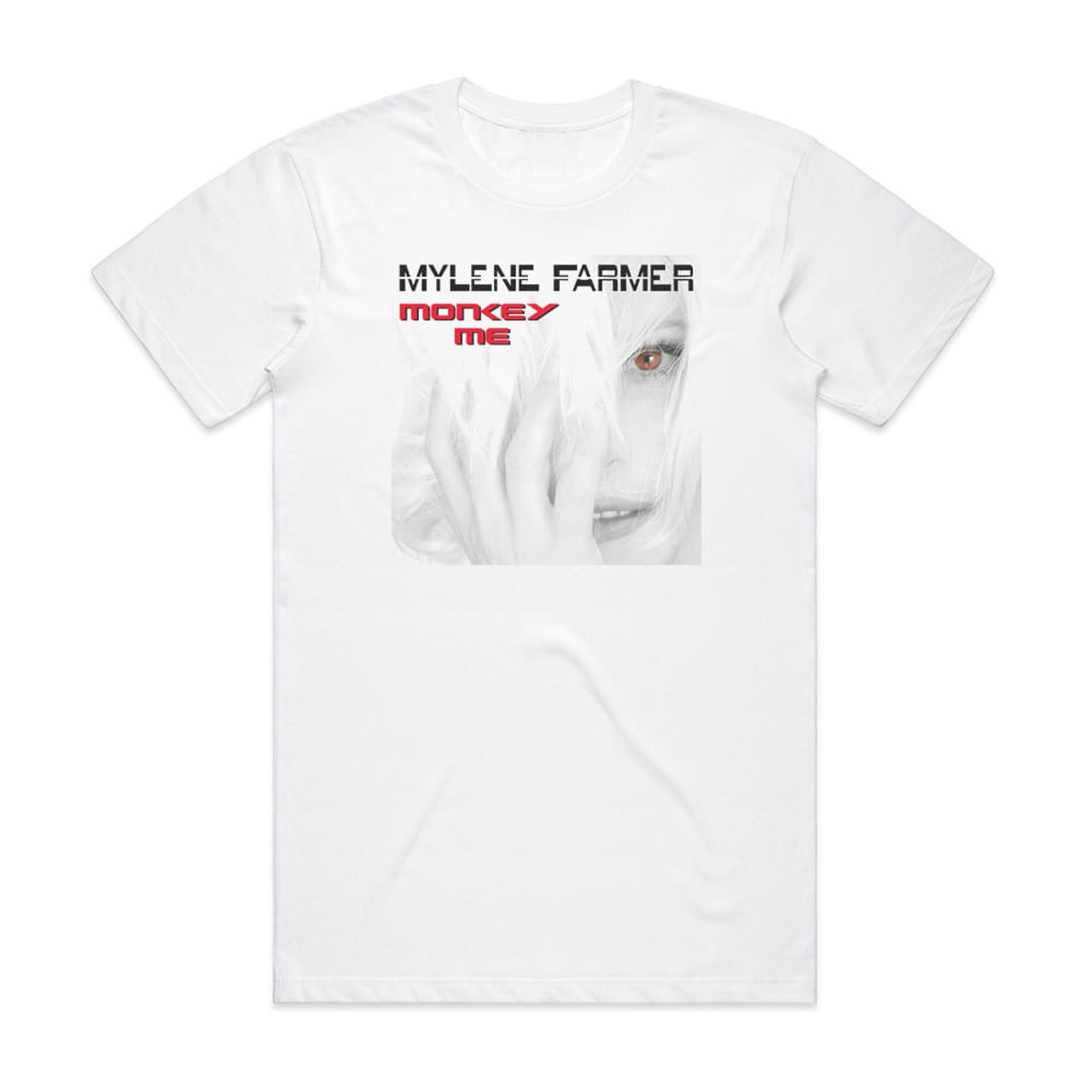 Mylene Farmer Monkey Me Album Cover T-Shirt White