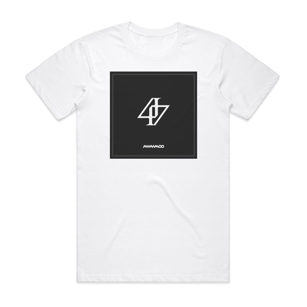 mamamoo reality in BLACK フィイングッズ MAMAMOO Reality In Black Album Cover T-Shirt White