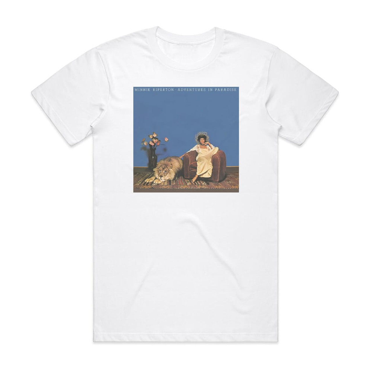 Minnie Riperton Adventures In Paradise Album Cover T-Shirt White