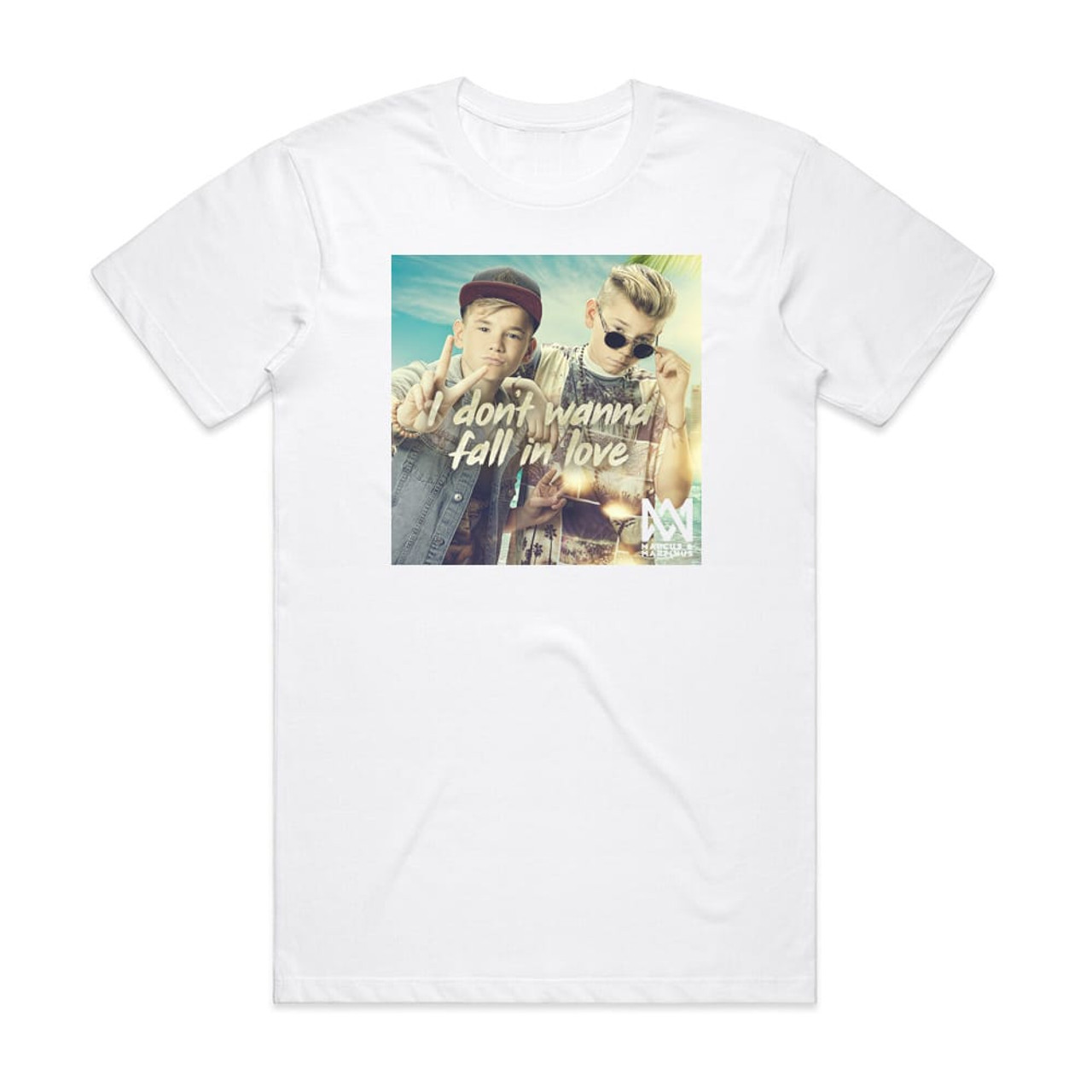 Marcus and I Dont Wanna Fall In Love Album Cover T-Shirt
