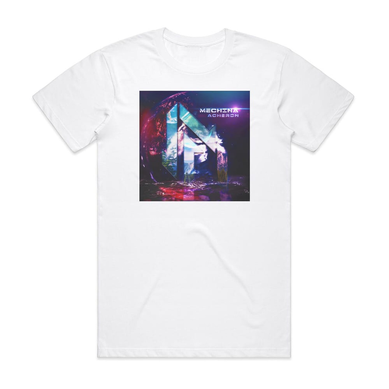 Mechina Acheron Album Cover T-Shirt White