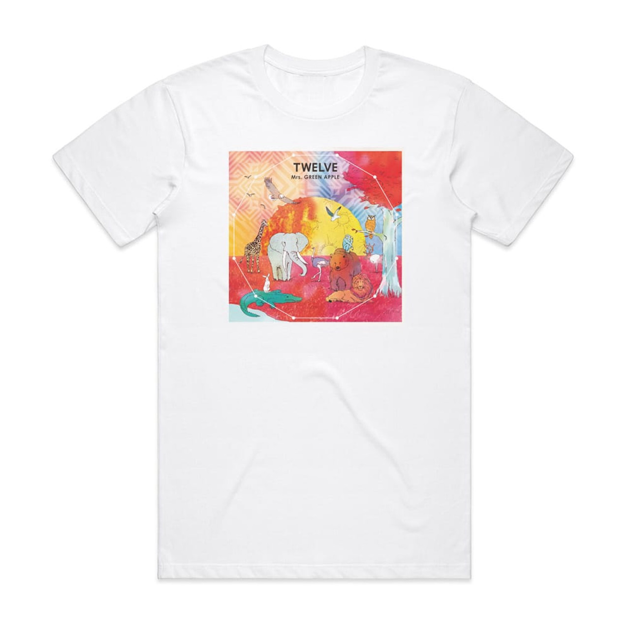 Mrs GREEN APPLE Twelve Album Cover T-Shirt White