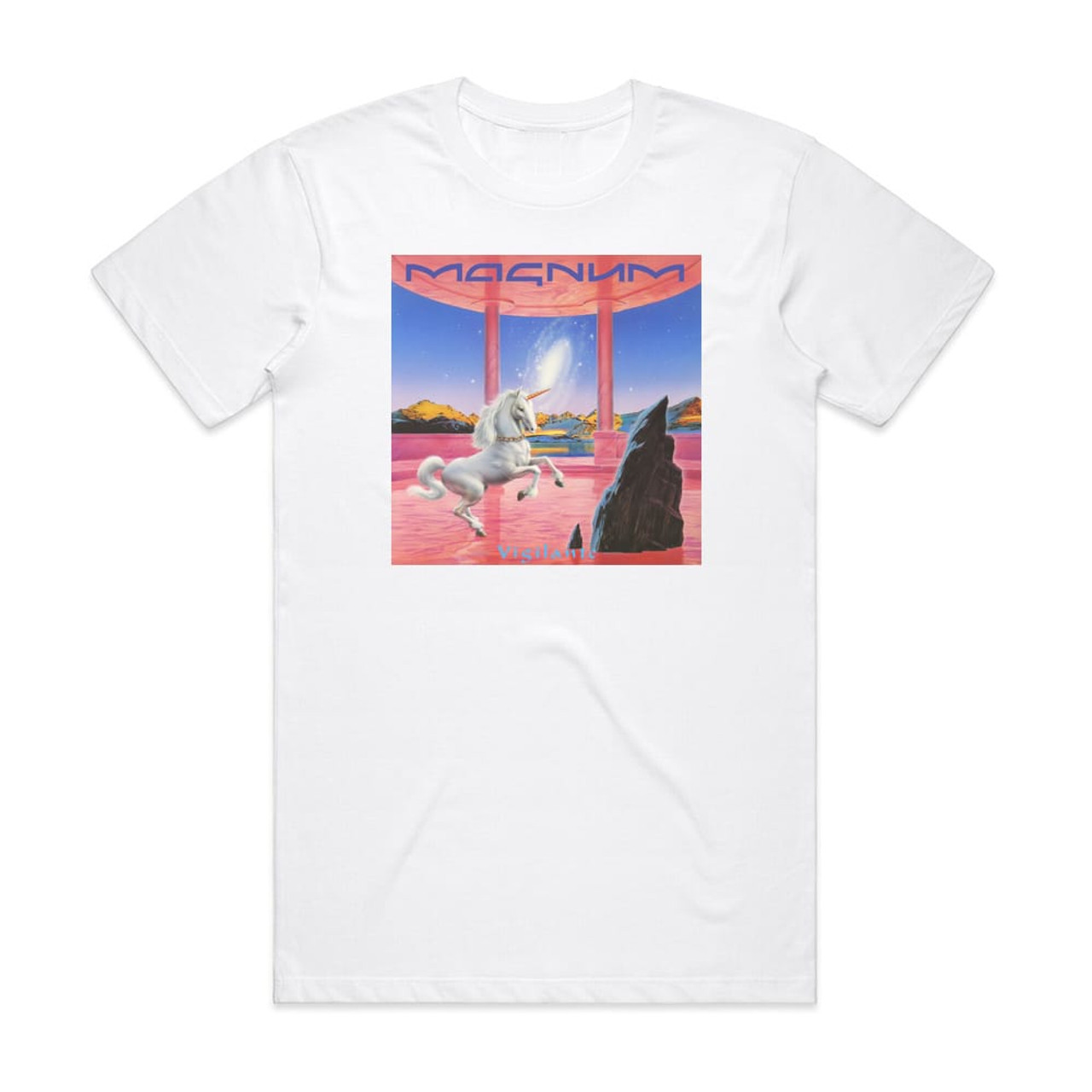 Magnum Vigilante Album Cover T-Shirt White