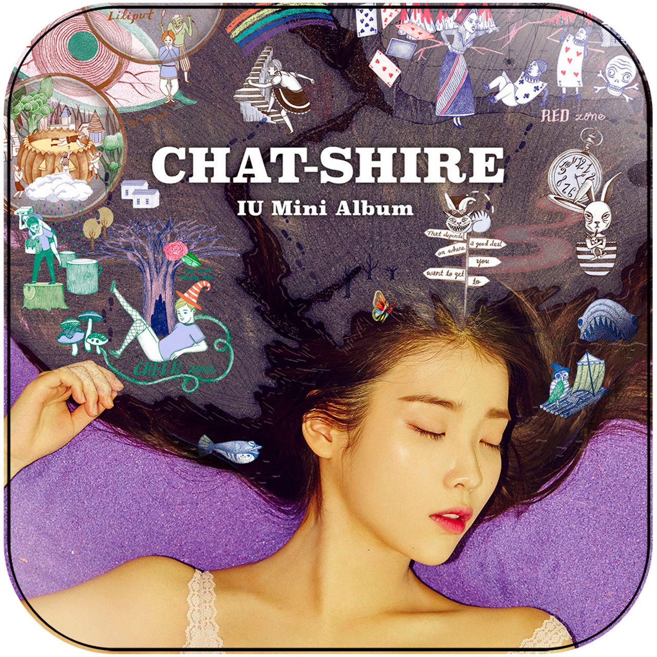 IU Chat Shire Album Cover Sticker