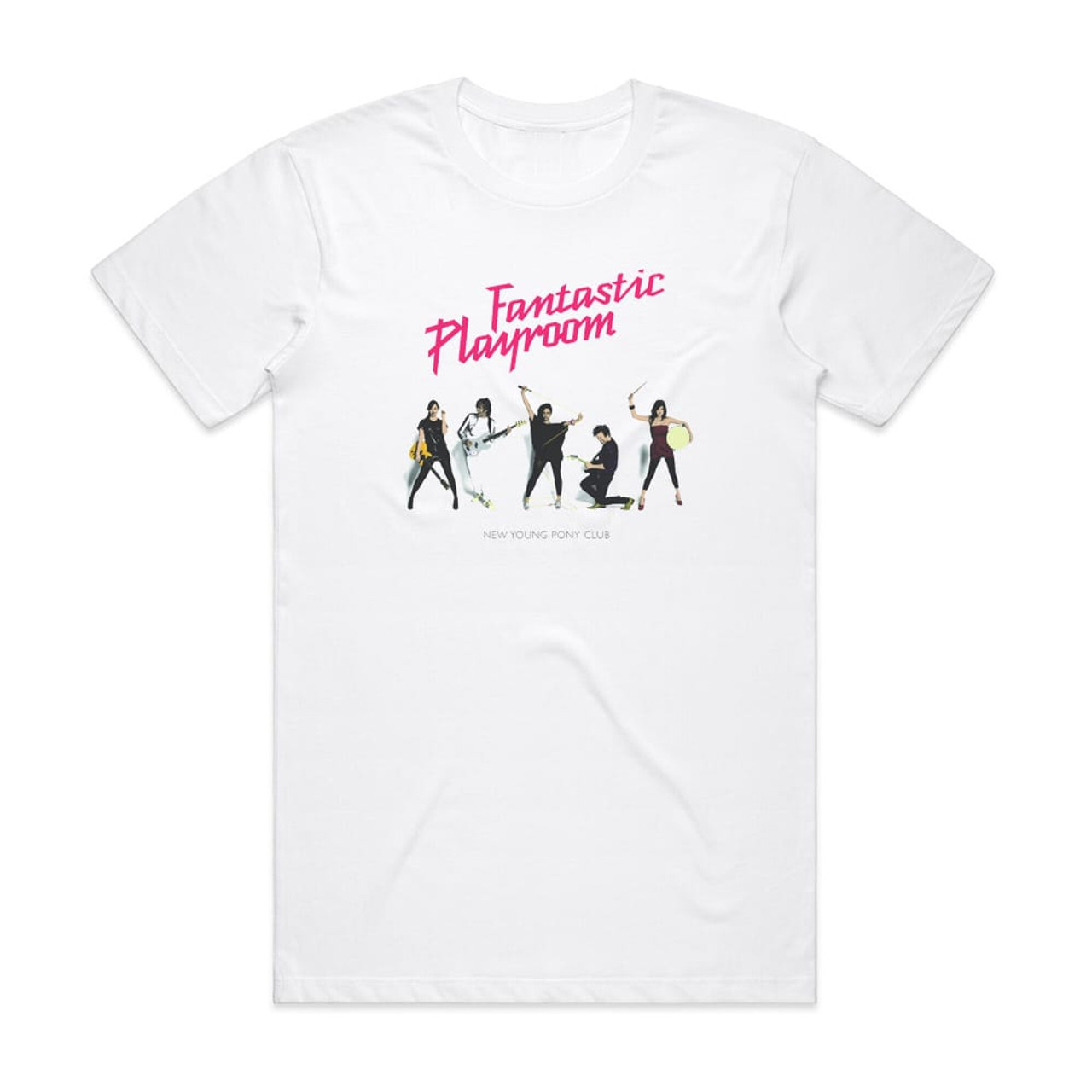 New Young Pony Club Fantastic Playroom Album Cover T-Shirt White