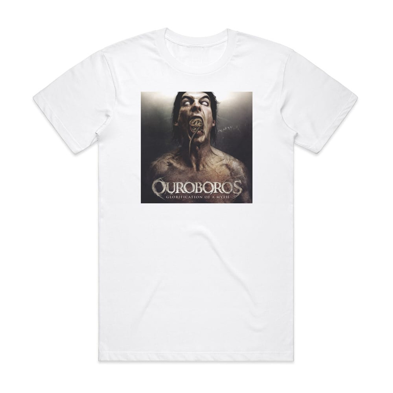 Ouroboros Glorification Of A Myth Album Cover T-Shirt White