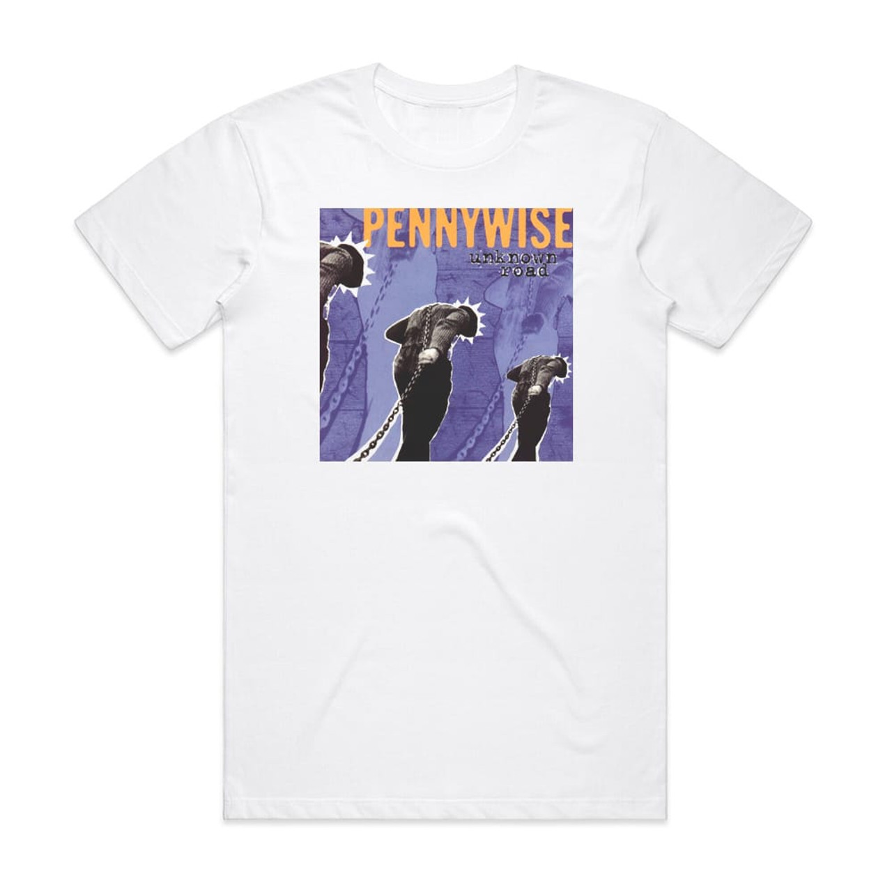 Pennywise Unknown Road 1 Album Cover T-Shirt White