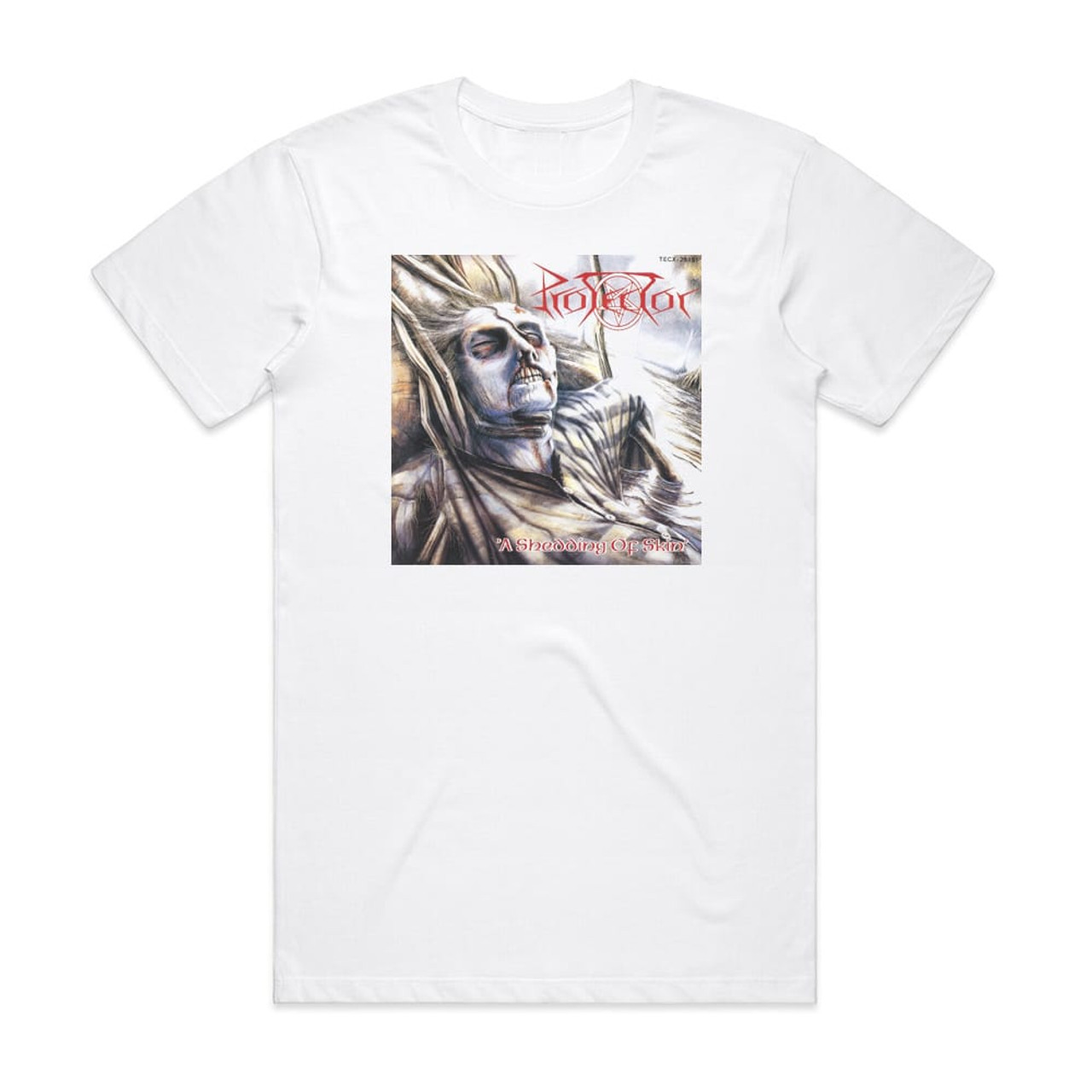 Protector A Shedding Of Skin Album Cover T-Shirt White