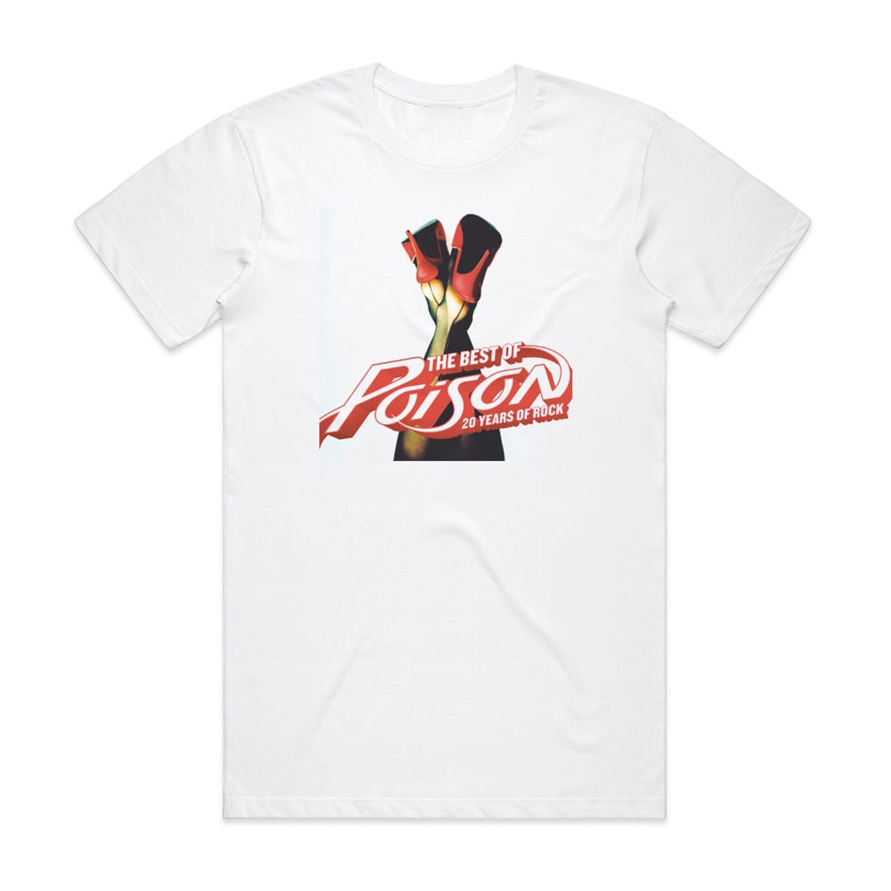 Poison The Best Of Poison 20 Years Of Rock Album Cover T-Shirt White