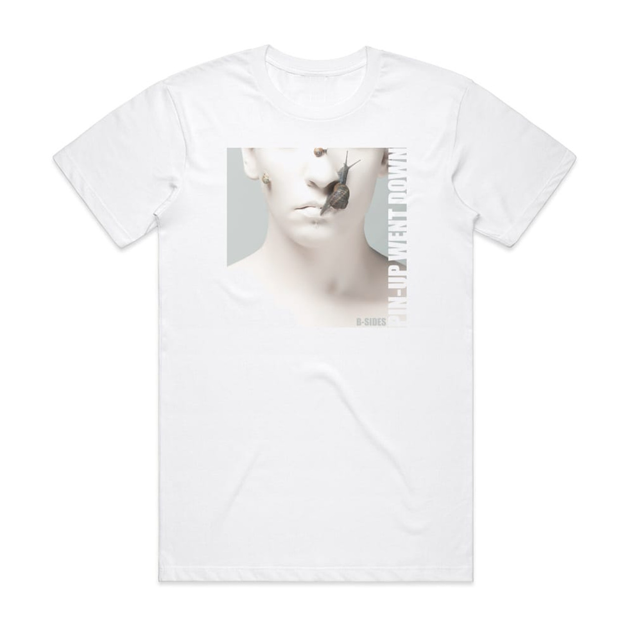 Pin Up Went Down B Sides Album Cover T Shirt White