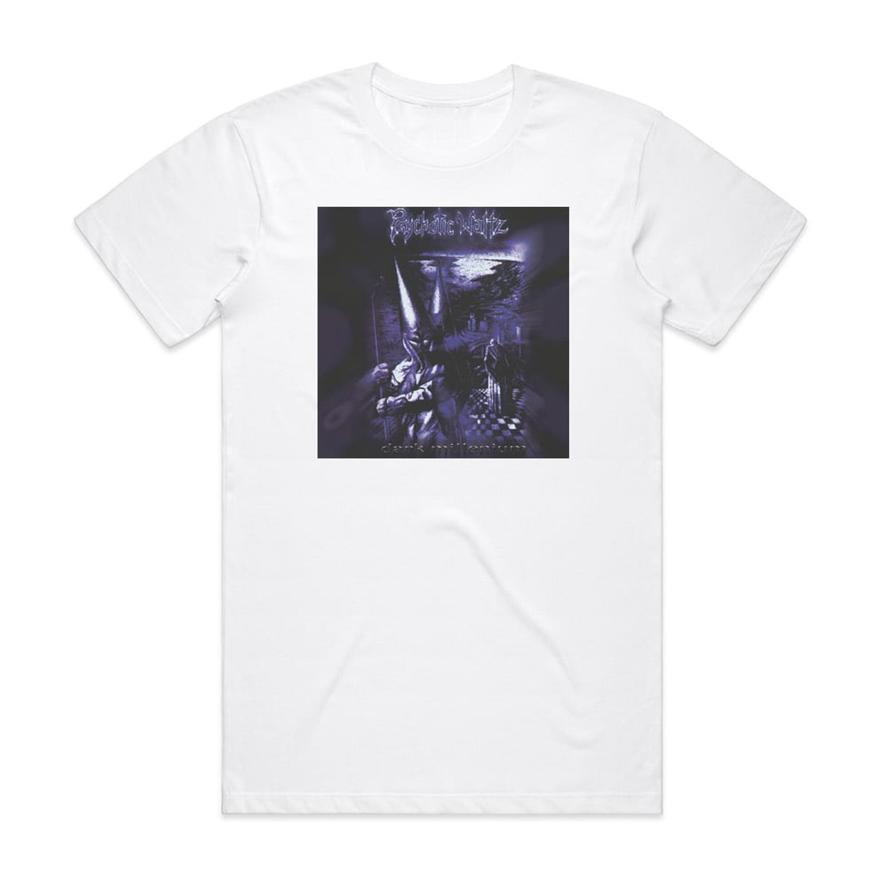 Psychotic Waltz Dark Millenium Album Cover T-Shirt White