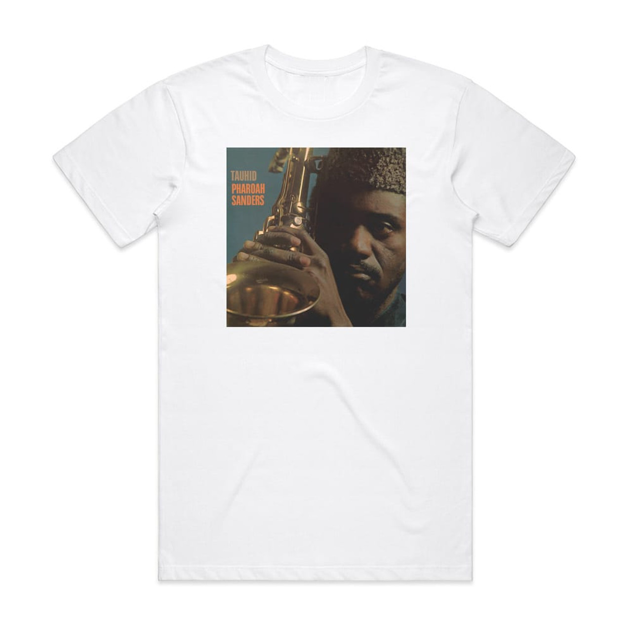 Pharoah Sanders Tauhid Album Cover T-Shirt White