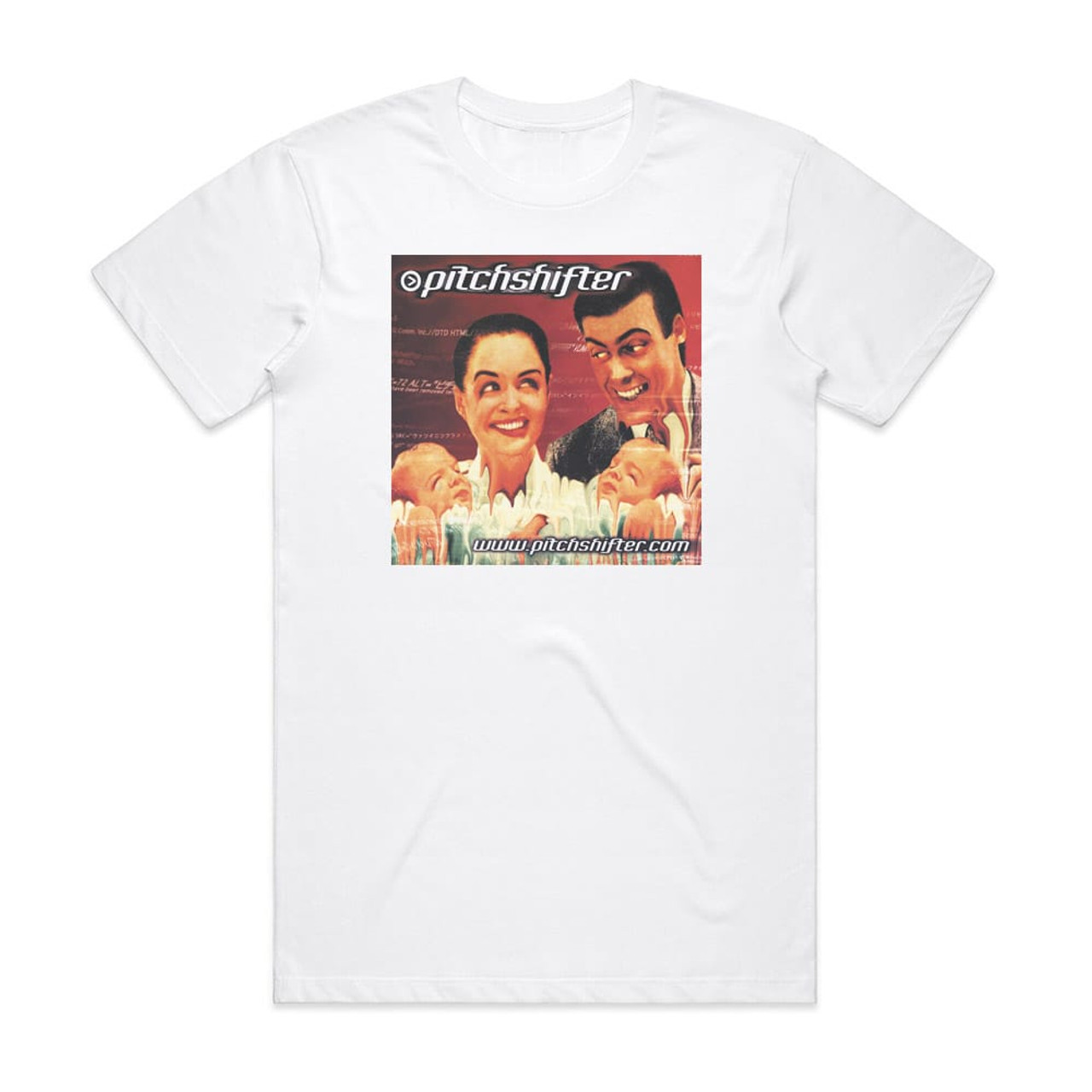 Pitchshifter Wwwpitchshiftercom Album Cover T-Shirt White