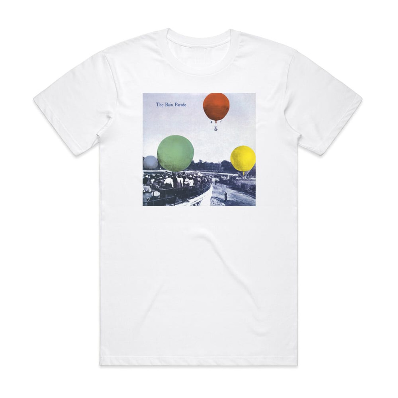 Rain Parade Emergency Third Rail Power Trip Album Cover T-Shirt White