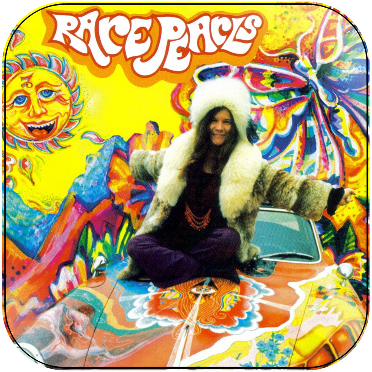 Janis Joplin Rare Pearls Album Cover Sticker