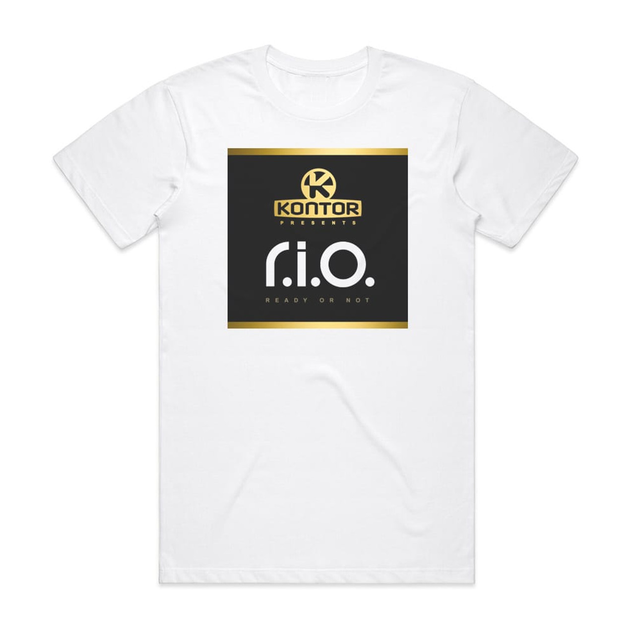 RIO Kontor Presents Rio Ready Or Not Album Cover T-Shirt White