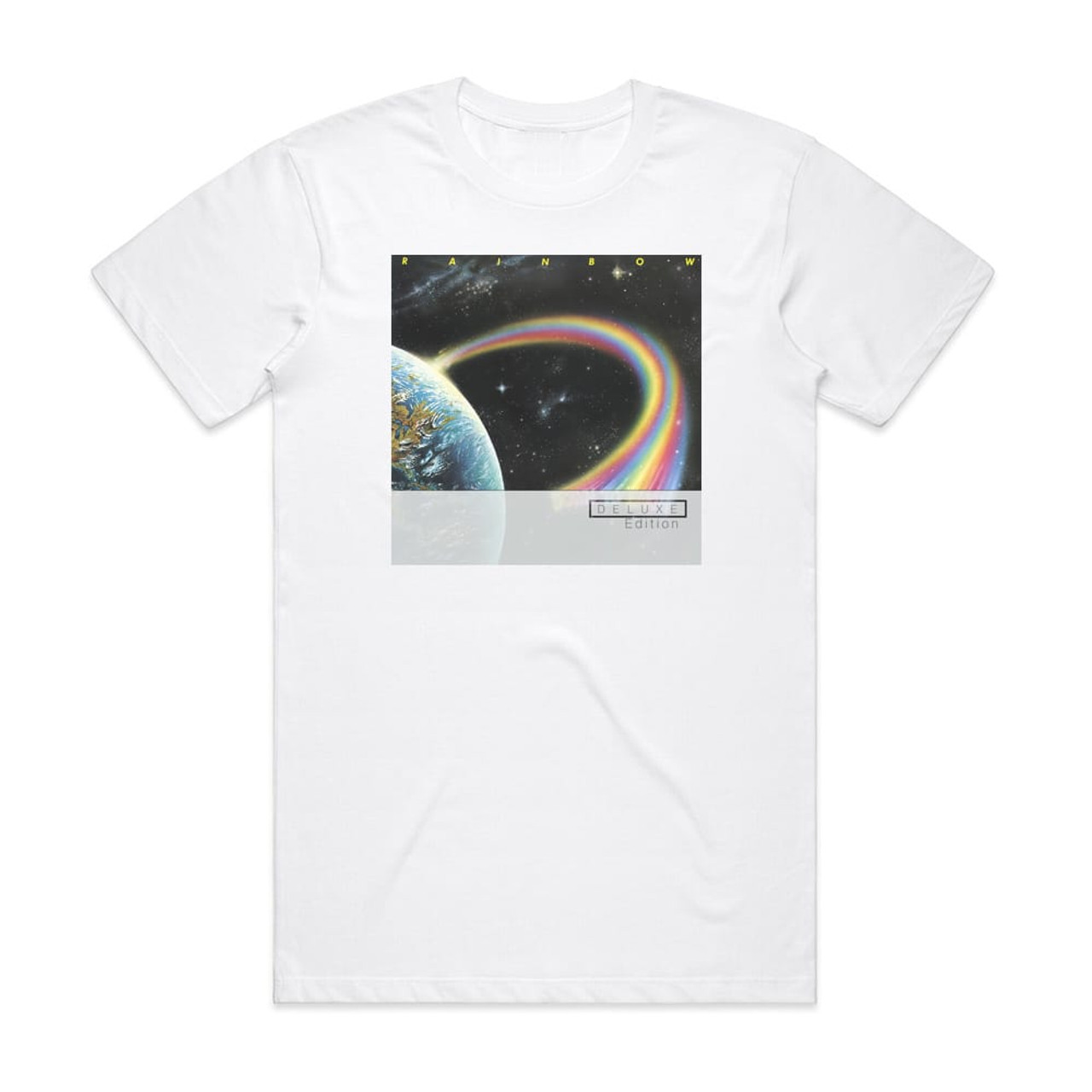 Rainbow Down To Earth 5 Album Cover T-Shirt White