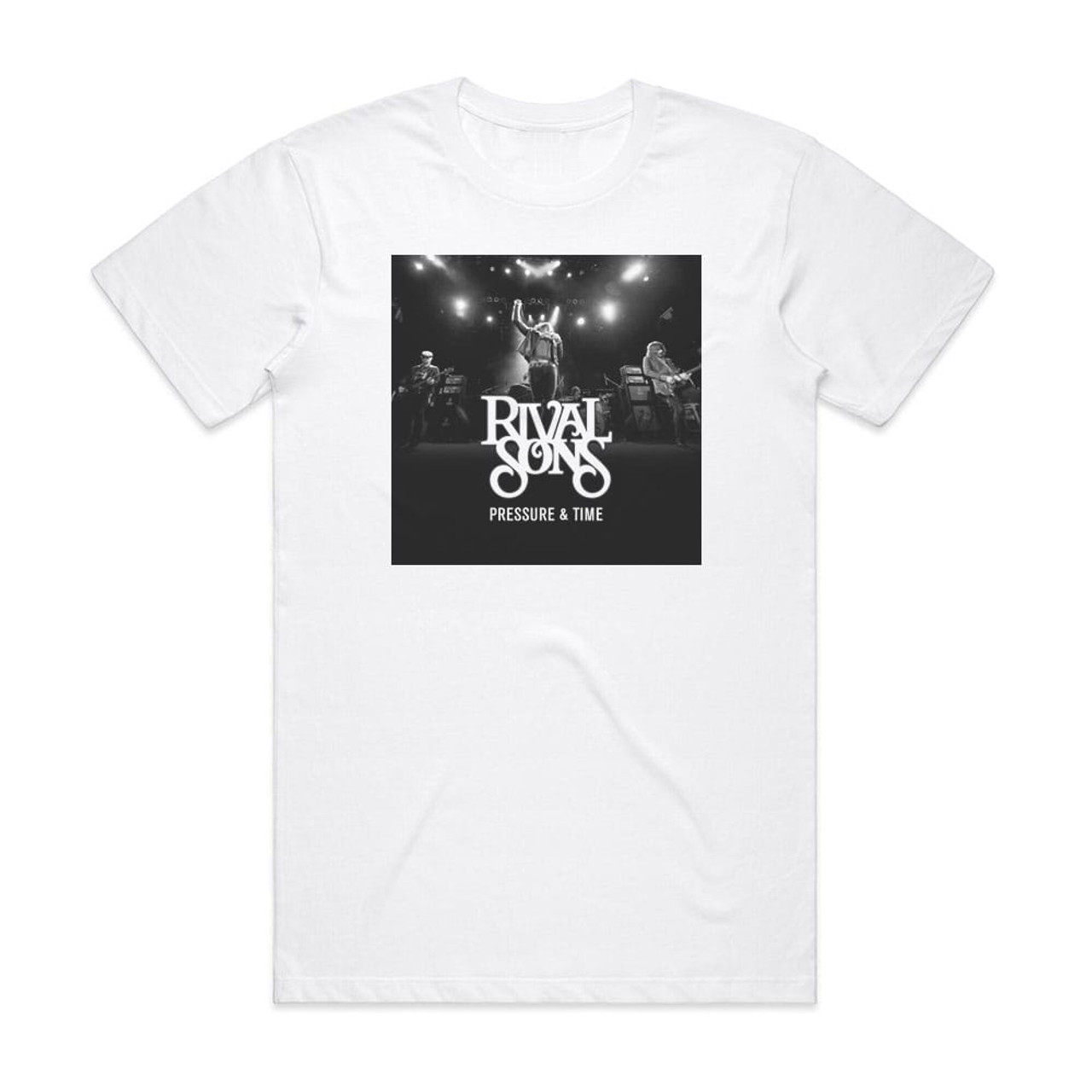 Rival Sons Pressure Time Album Cover T-Shirt White