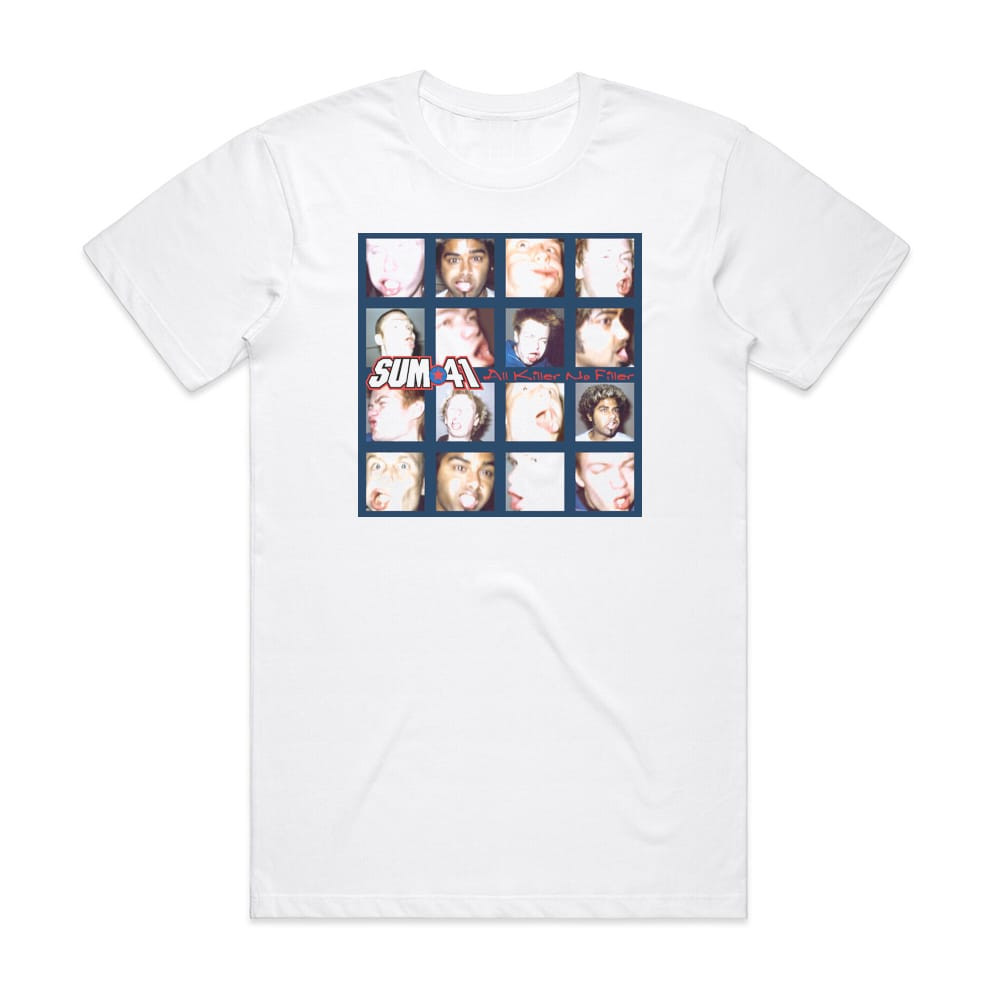 Sum 41 All Killer No Filler Album Cover T-Shirt White