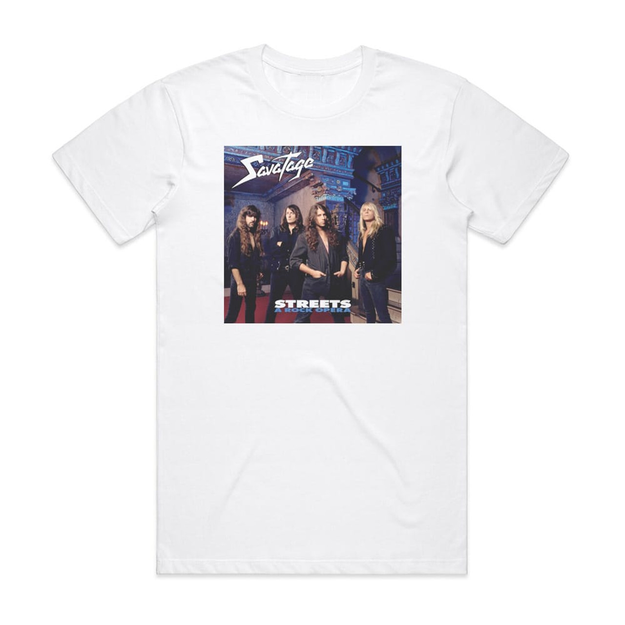 Savatage Streets A Rock Opera 1 Album Cover T-Shirt White