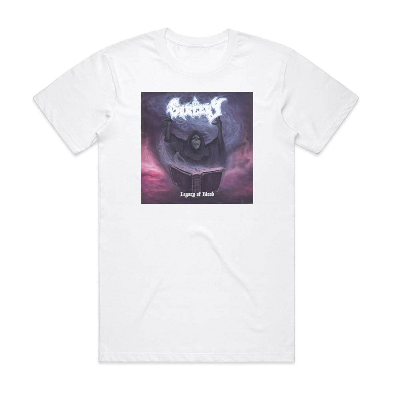 Sorcery Legacy Of Blood Album Cover T-Shirt White
