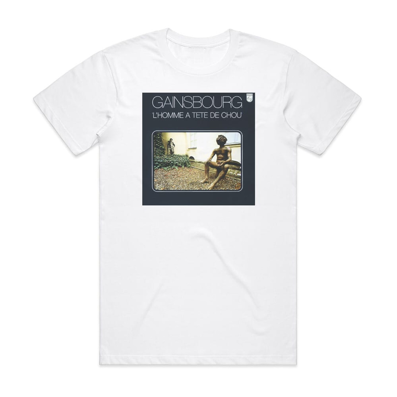 Serge Gainsbourg Lhomme Tte De Chou Album Cover T Shirt White