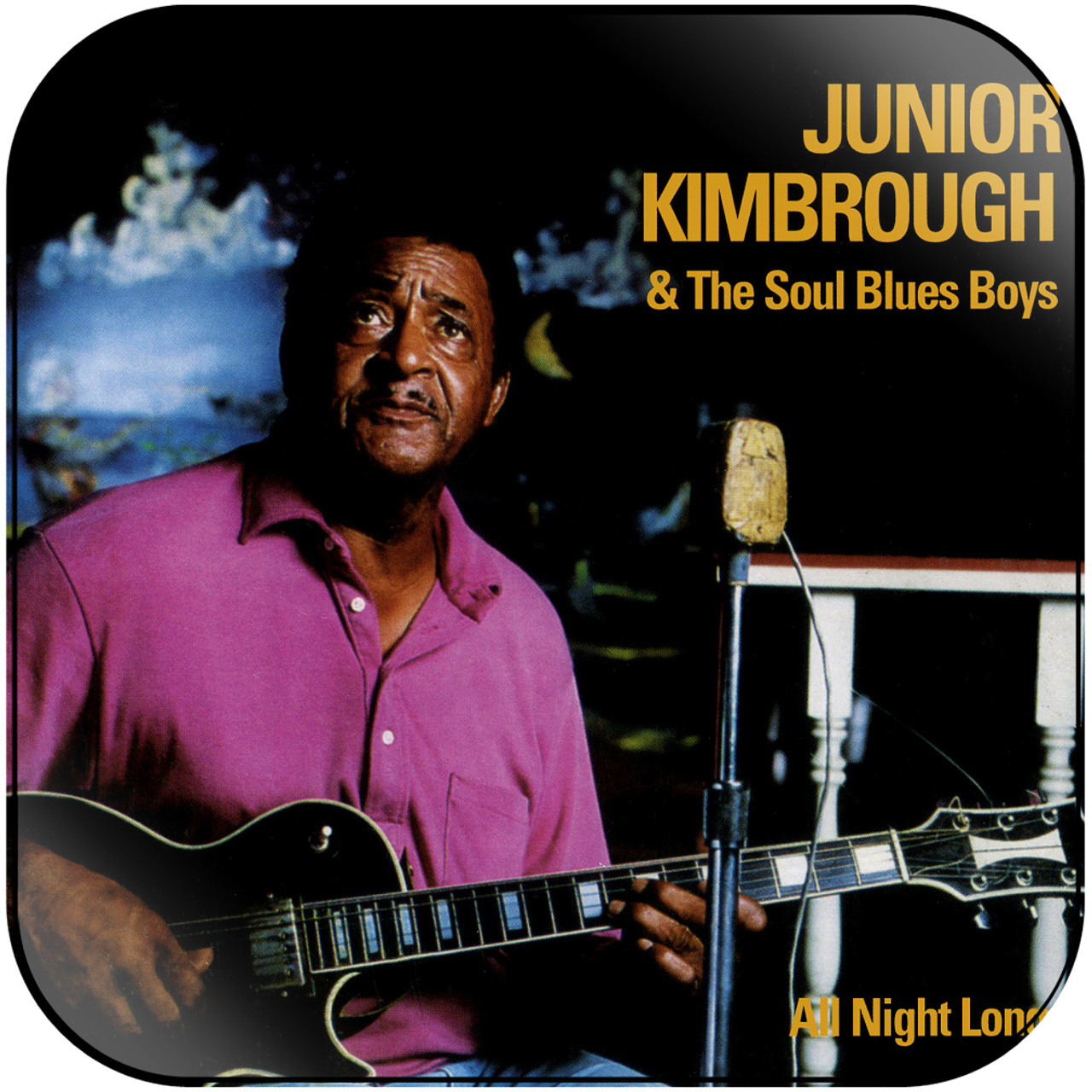 Junior Kimbrough and The Soul Blues Boys - All Night Long Album Cover  Sticker