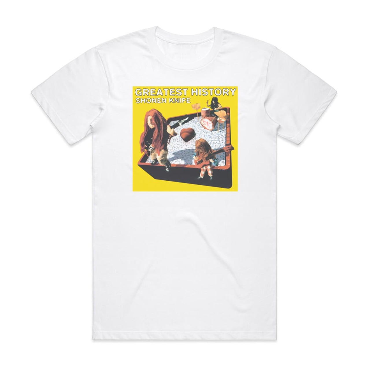 Shonen Knife Greatest History Album Cover T-Shirt White