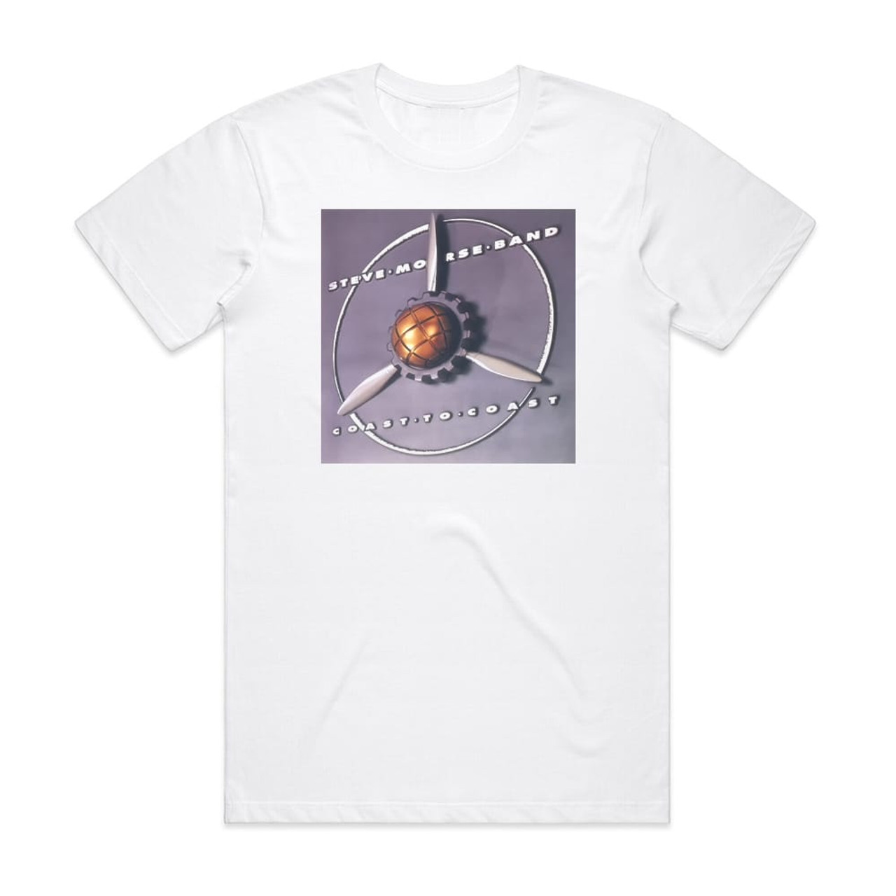 Steve Morse Band Coast To Coast Album Cover T-Shirt White