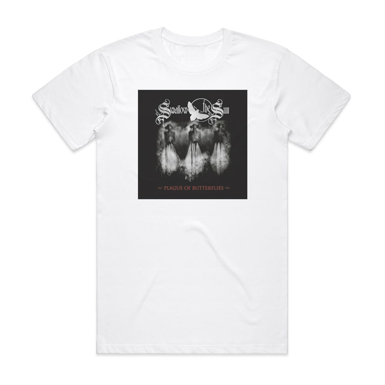 Swallow the Sun Plague Of Butterflies Out Of This Gloomy Light Album Cover T -Shirt White