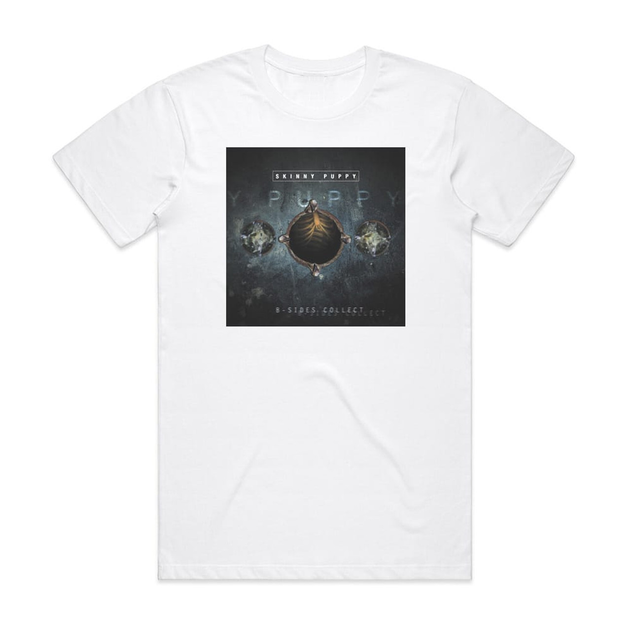 Skinny Puppy B Sides Collect Album Cover T Shirt White