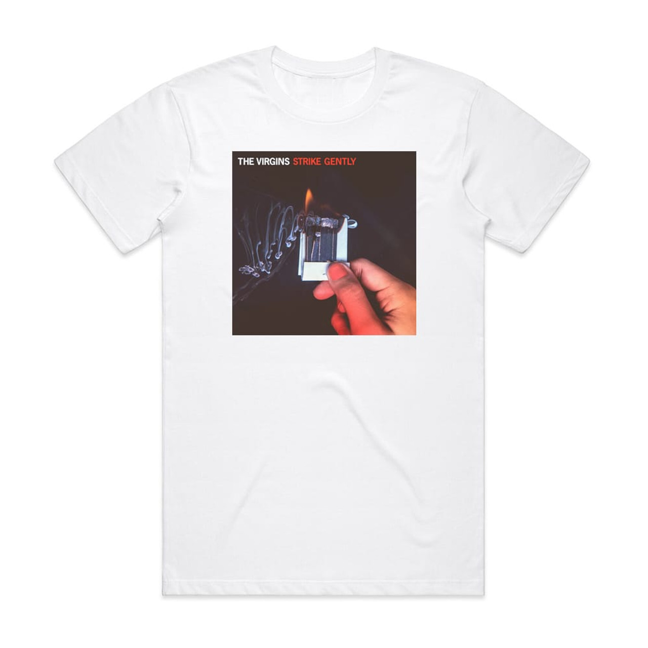 The Virgins Strike Gently Album Cover T-Shirt White