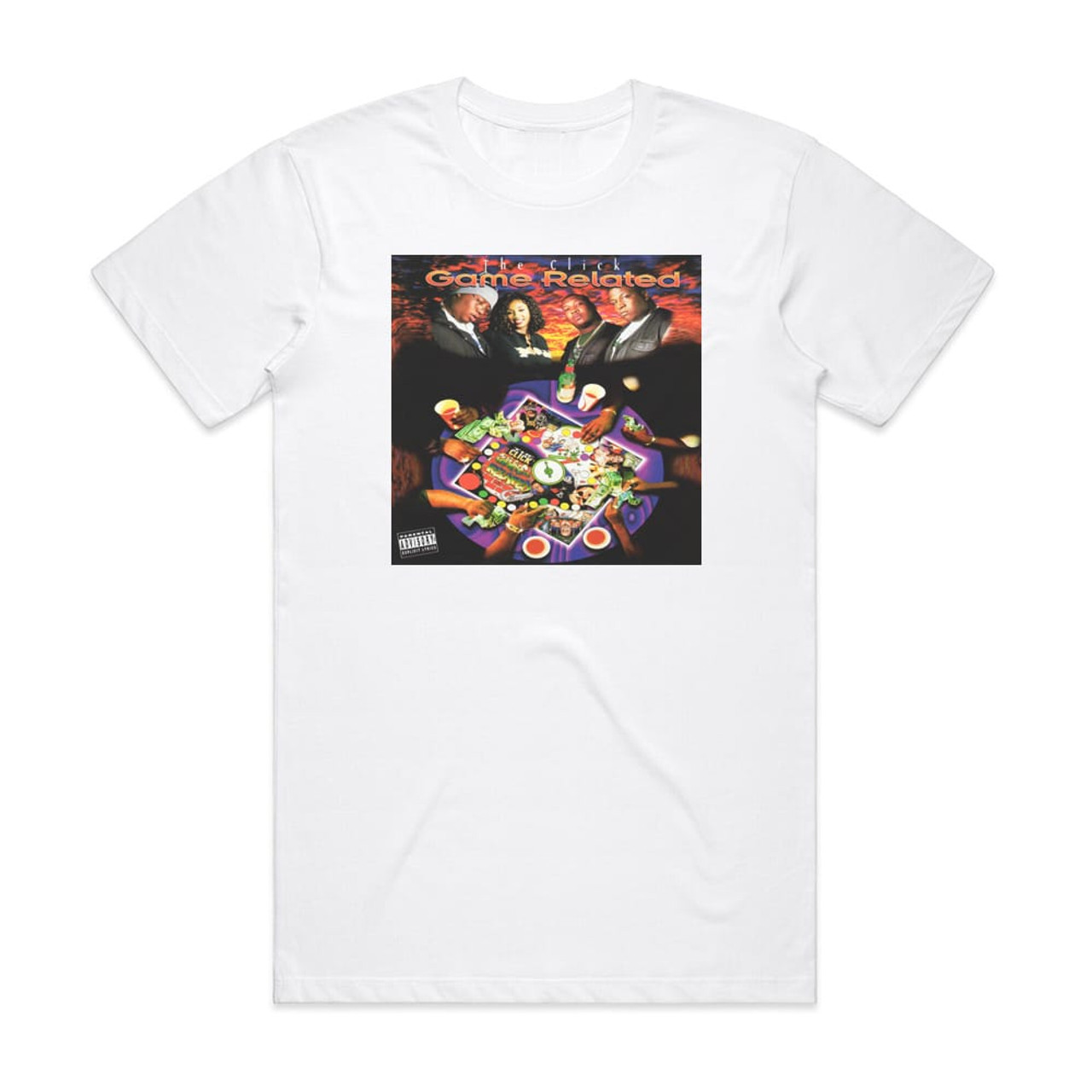 The Click Game Related Album Cover T-Shirt White