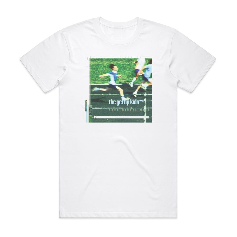THE GET UP KIDS / FOUR MINUTE MILE Tシャツ The Get Up Kids Four Minute Mile 2 Album Cover T-Shirt White