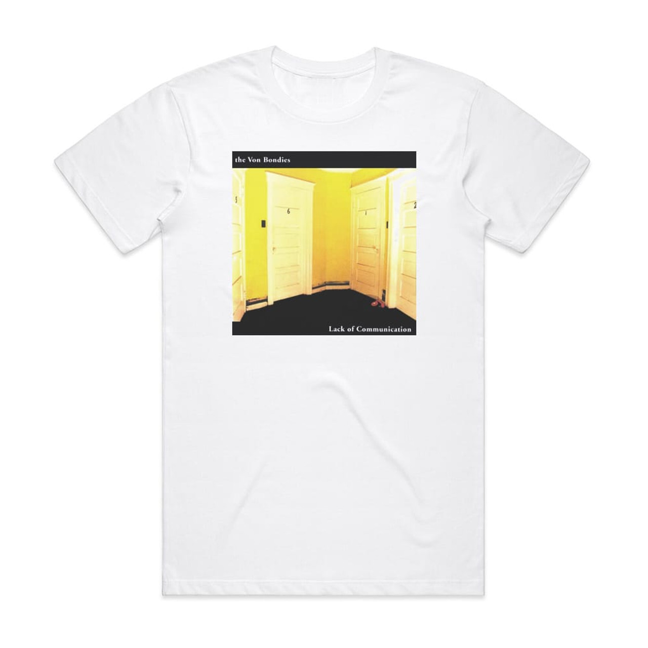 The Von Bondies Lack Of Communication Album Cover T-Shirt White