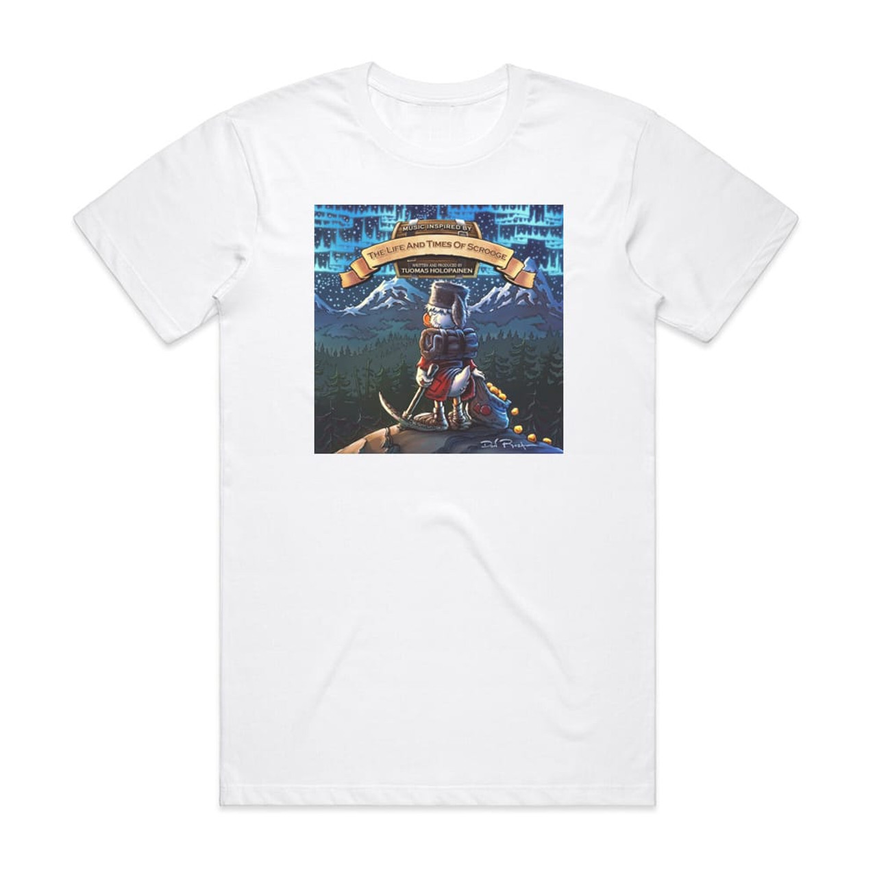 Tuomas Holopainen The Life And Times Of Scrooge Album Cover T-Shirt White