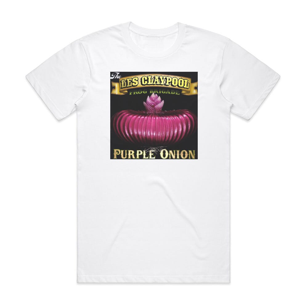 The Les Claypool Frog Brigade Purple Onion Album Cover T-Shirt White