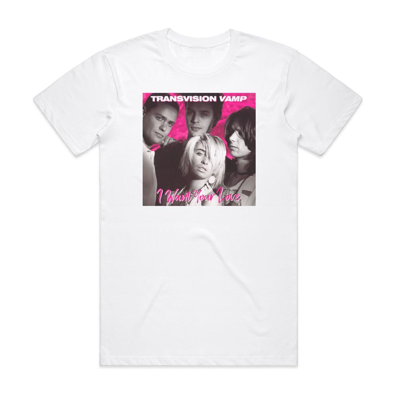 Transvision Vamp I Want Your Love 2 Album Cover T-Shirt White