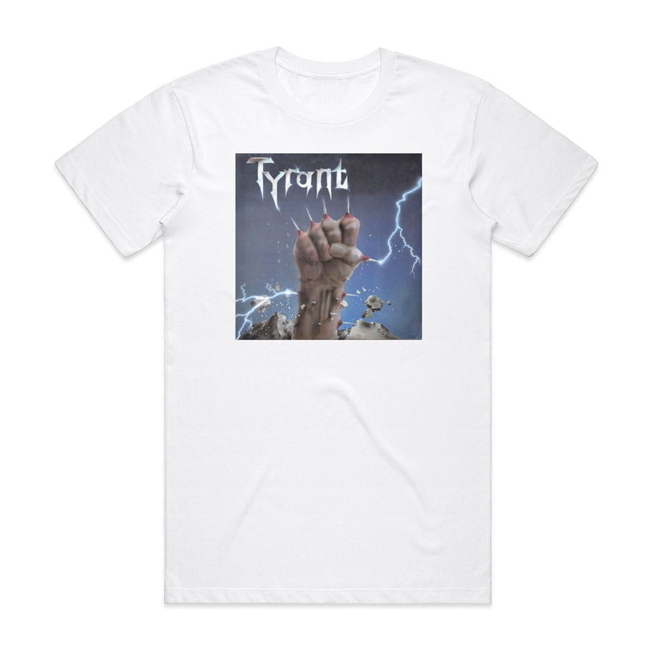 Tyrant Fight For Your Life Album Cover T-Shirt White