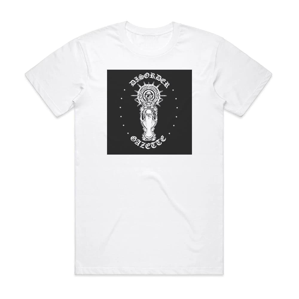 the GazettE　blinding hope white　tee The GazettE Disorder Album Cover T-Shirt White