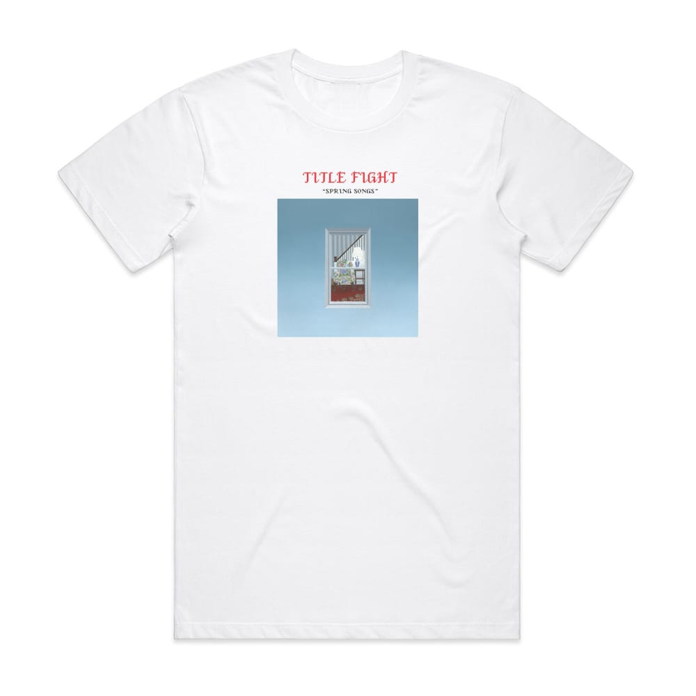 T-shirt Rare Title Fight 'Spring Songs' 2013 Neuf Avec étiquette - Coupe Regular, Gris Sport - Made In USA