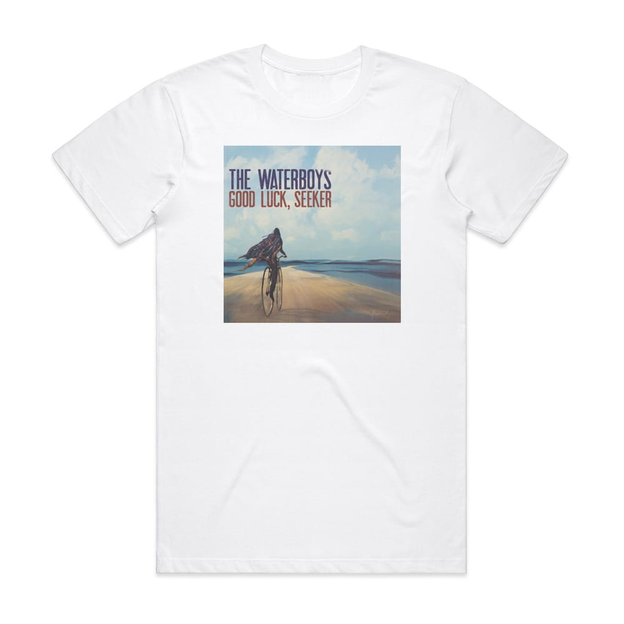 The Waterboys Good Luck Seeker Album Cover T-Shirt White